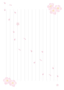 便箋 素材 フリー シンプル 無料 登録不要 おしゃれ かわいい 桜 春