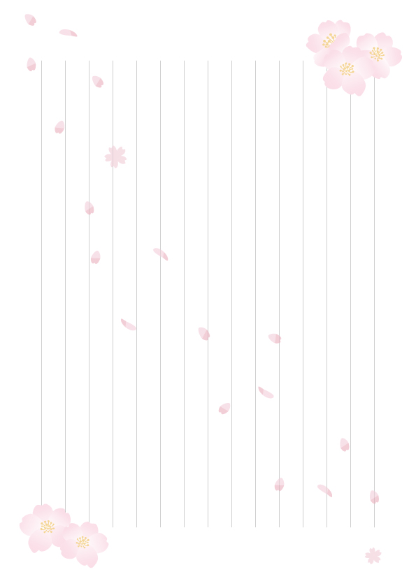 便箋 素材 フリー シンプル 無料 登録不要 おしゃれ かわいい 桜 春